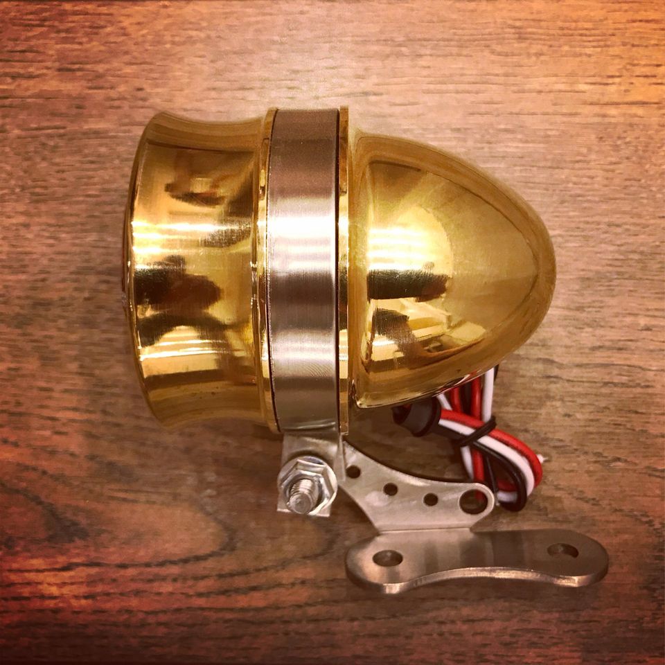 Vintage "Hollister" Brass Tail Light