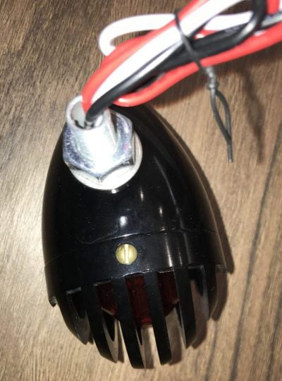 "Shrapnel" Black LED Tail Light with Grid
