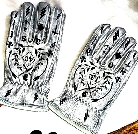 1340 TATTOO GLOVES - by HOLDFAST - WHITE