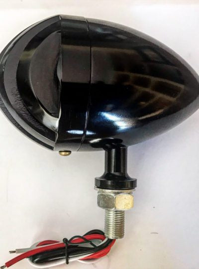 Shrapnel Black LED Tail Light with Grid